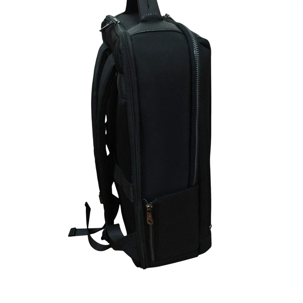 Robert Graham Backpack Solid Black Travel Commuting Padded Laptop Pocket NWT